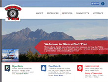 Tablet Screenshot of diversifiedtire.com